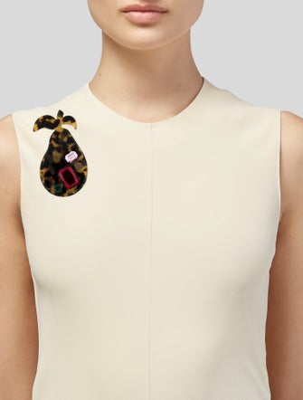 Marc by Marc Jacobs Crystal Pear Brooch