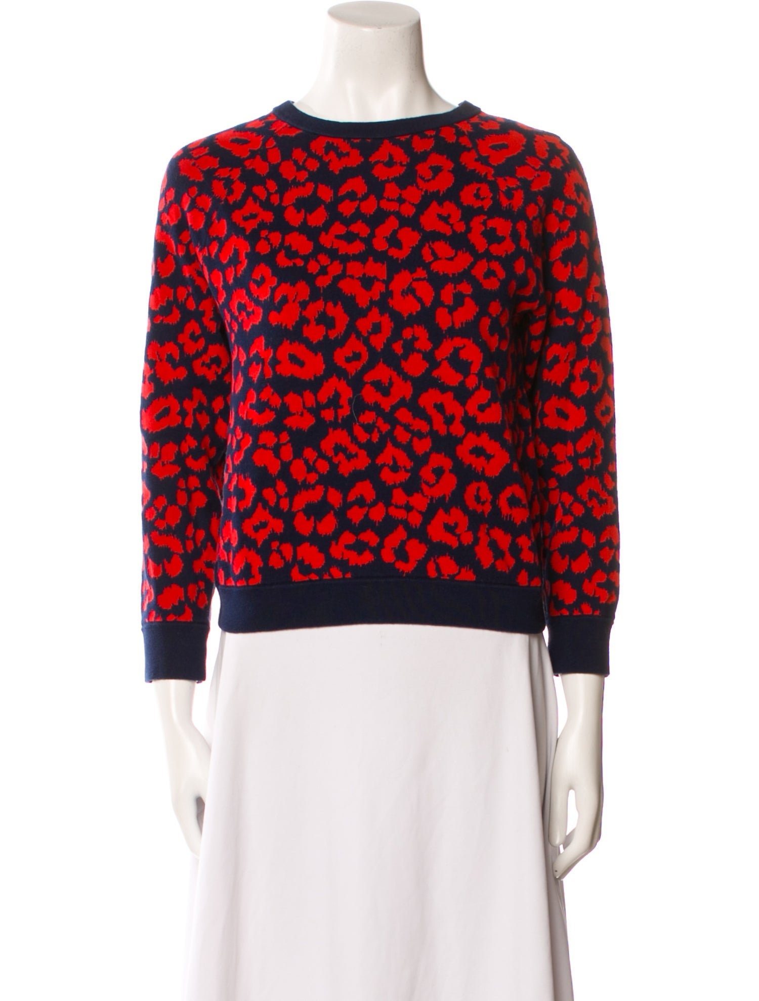 Marc by Marc Jacobs Printed Bateau Neckline Sweater