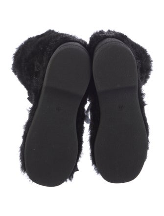 Marc by Marc Jacobs Faux Fur Striped Lace-Up Boots