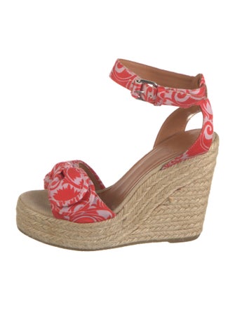 Marc by Marc Jacobs Satin Floral Print Espadrilles