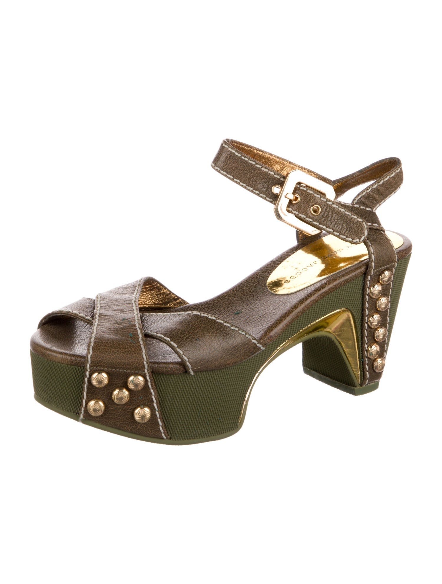 Marc by Marc Jacobs Leather Studded Accents Pumps