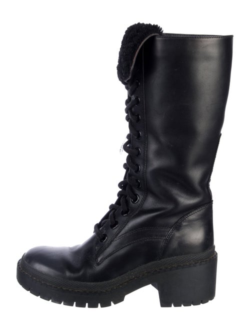 Marc by Marc Jacobs Leather Combat Boots