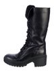Marc by Marc Jacobs Leather Combat Boots