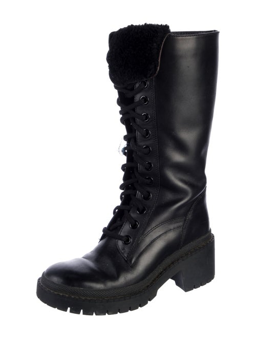 Marc by Marc Jacobs Leather Combat Boots