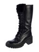 Marc by Marc Jacobs Leather Combat Boots