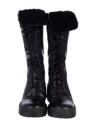Marc by Marc Jacobs Leather Combat Boots