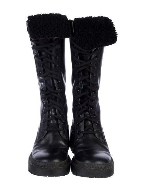 Marc by Marc Jacobs Leather Combat Boots