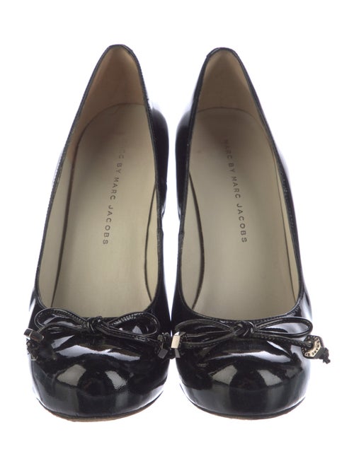 Marc by Marc Jacobs Patent Leather Bow Accents Pumps