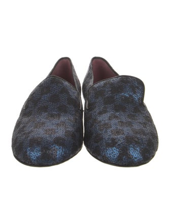 Marc by Marc Jacobs Sequins Animal Print Loafers