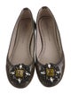 Marc by Marc Jacobs Patent Leather Crystal Embellishments Flats