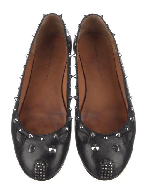 Marc by Marc Jacobs Leather Studded Accents Ballet Flats