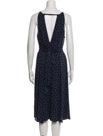 Marc by Marc Jacobs Floral Print Midi Length Dress