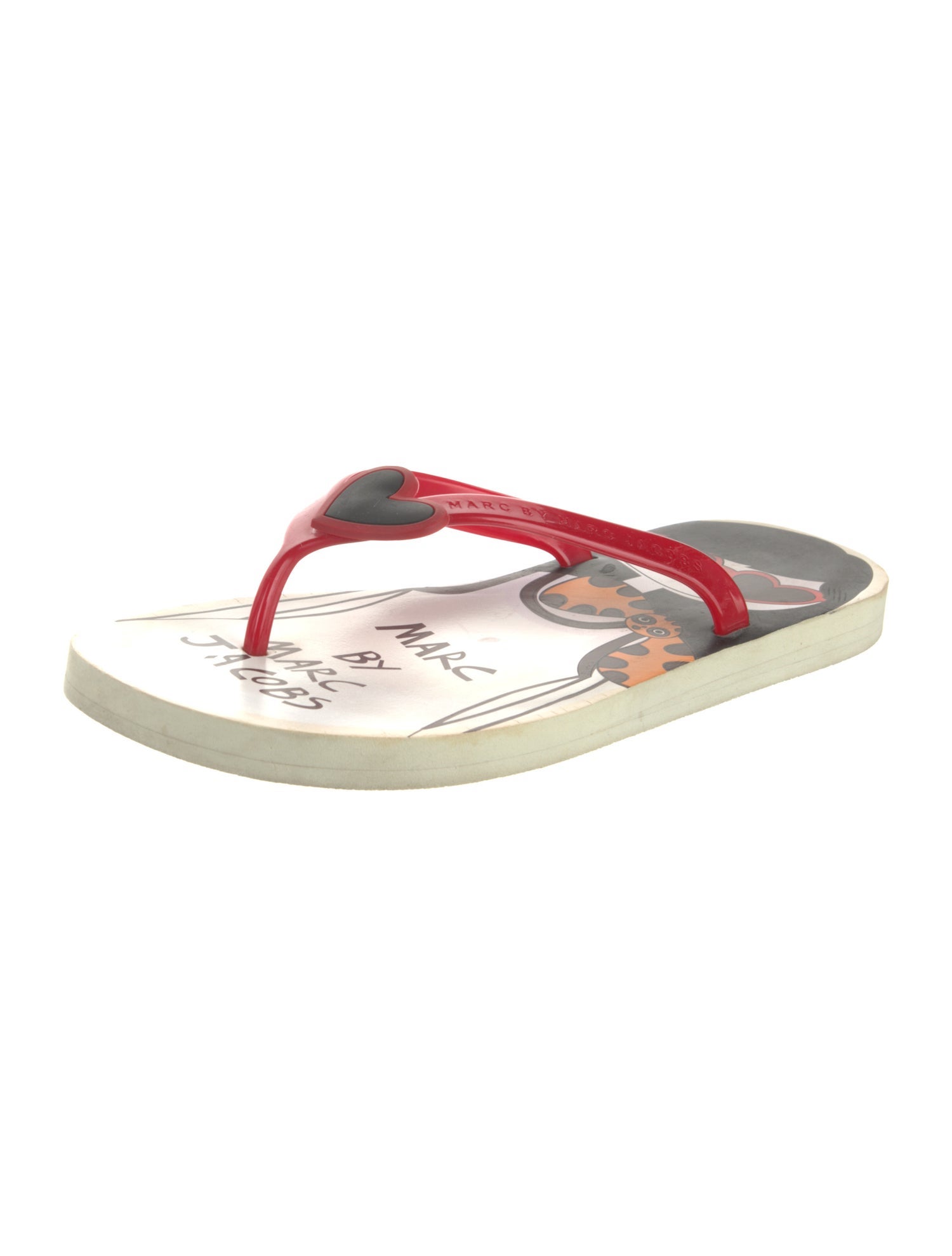 Marc by Marc Jacobs Rubber Printed Flip Flops