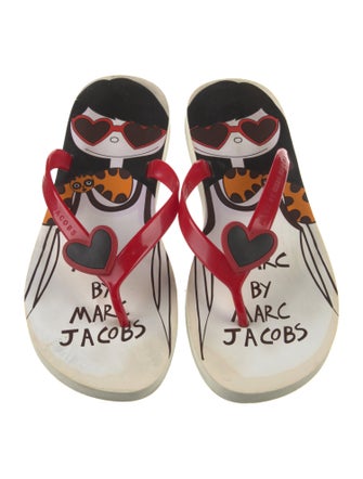 Marc by Marc Jacobs Rubber Printed Flip Flops