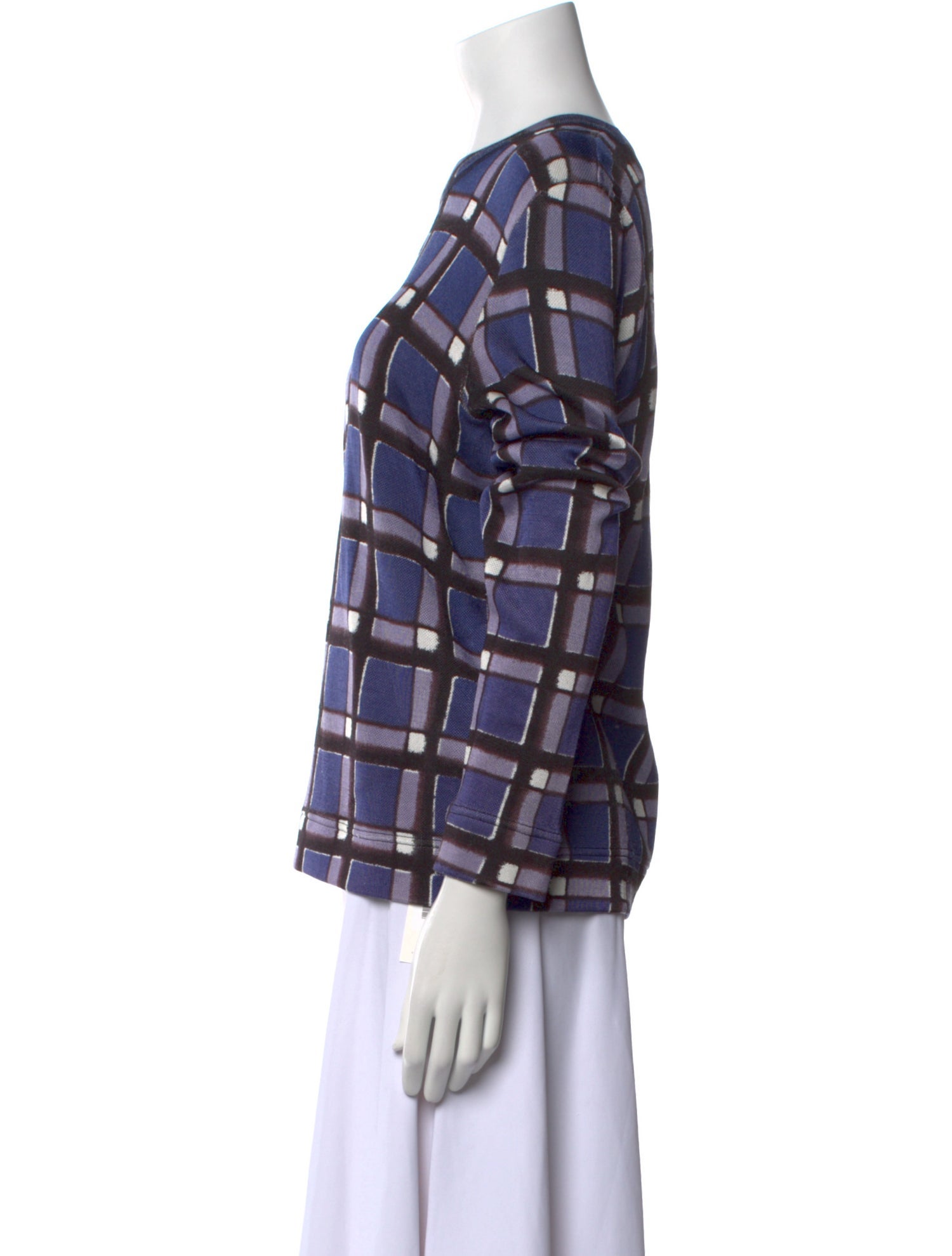 Marc by Marc Jacobs Plaid Print Mock Neck Sweater