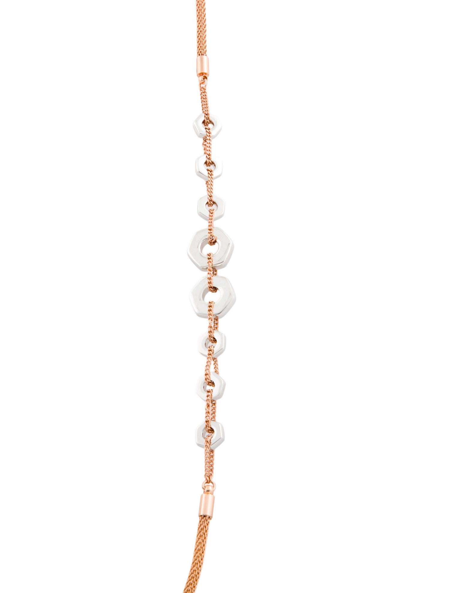 Marc by Marc Jacobs Two Tone Bolts & Chain Station Necklace