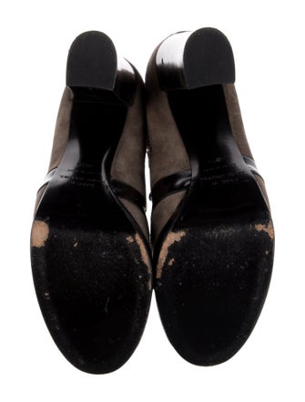 Marc by Marc Jacobs Suede Colorblock Pattern Lace-Up Boots