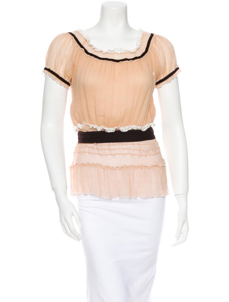 Marc by Marc Jacobs Sheer Silk Blouse