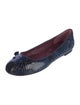 Marc by Marc Jacobs Leather Animal Print Ballet Flats