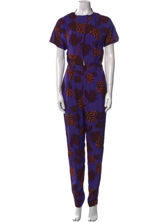 Marc by Marc Jacobs Printed Crew Neck Jumpsuit