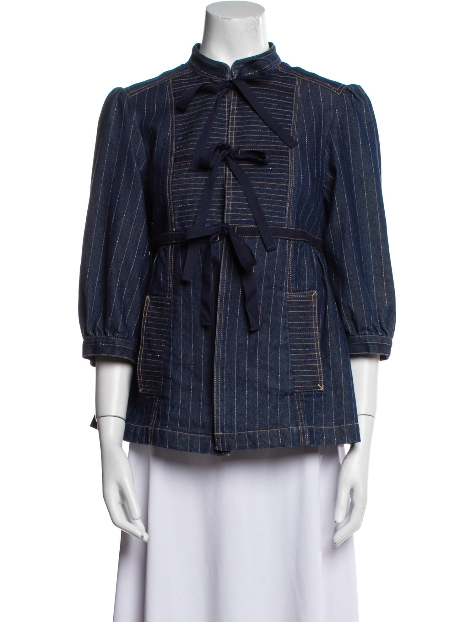 Marc by Marc Jacobs Striped Denim Jacket