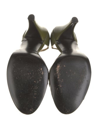 Marc by Marc Jacobs Leather Pleated Accents T-Strap Sandals