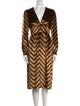 Marc by Marc Jacobs Striped Midi Length Dress