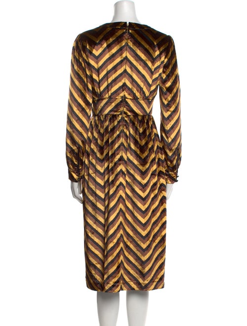 Marc by Marc Jacobs Striped Midi Length Dress