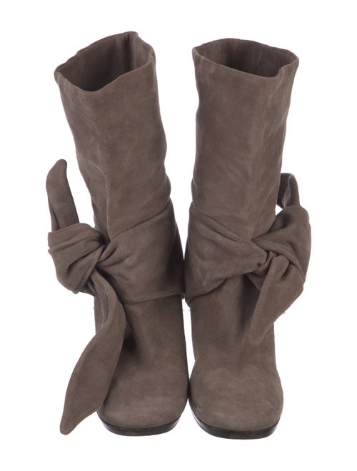 Marc by Marc Jacobs Suede Bow Accents Slouch Boots