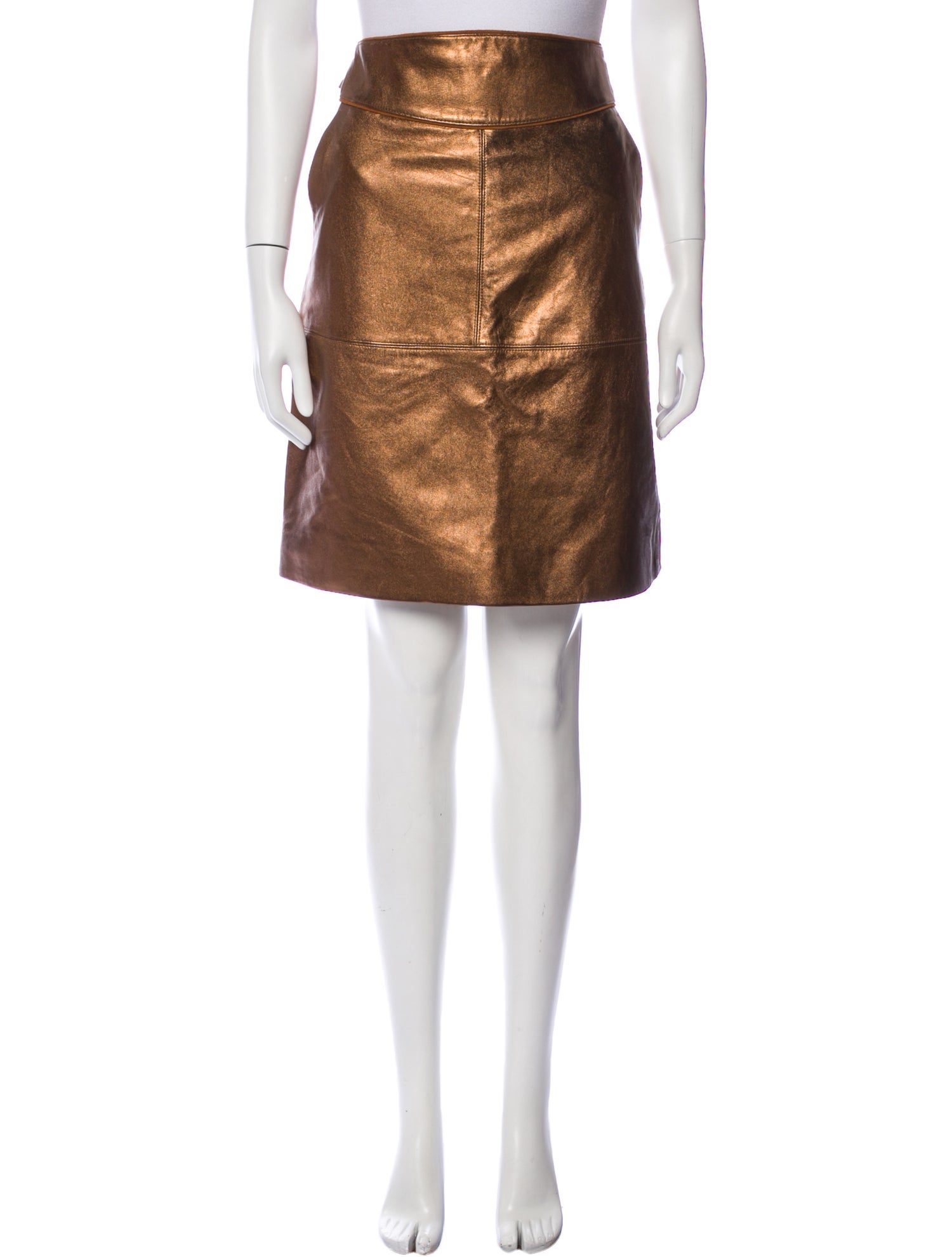 Marc by Marc Jacobs Leather Knee-Length Skirt