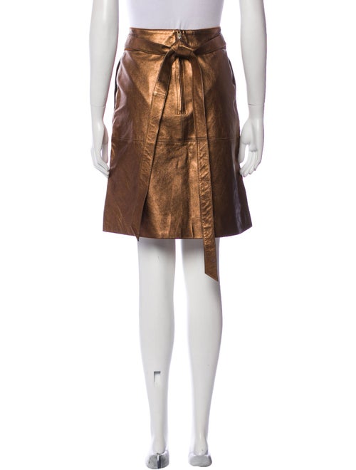 Marc by Marc Jacobs Leather Knee-Length Skirt