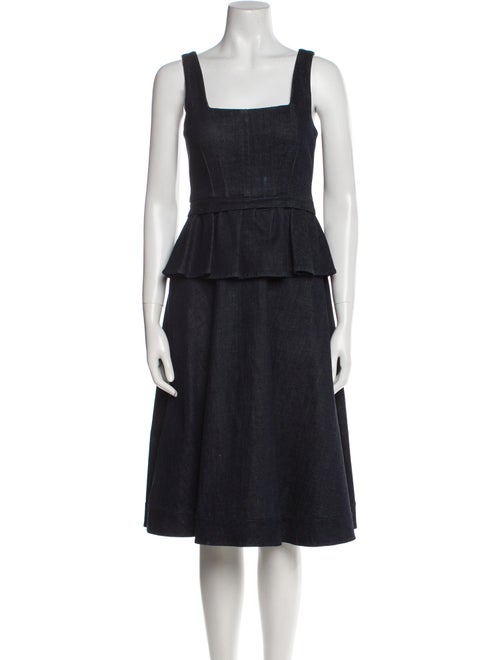 Marc by Marc Jacobs Square Neckline Midi Length Dress