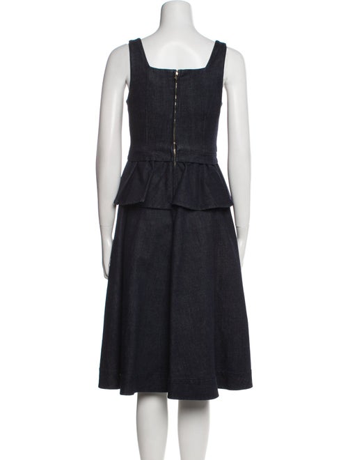 Marc by Marc Jacobs Square Neckline Midi Length Dress