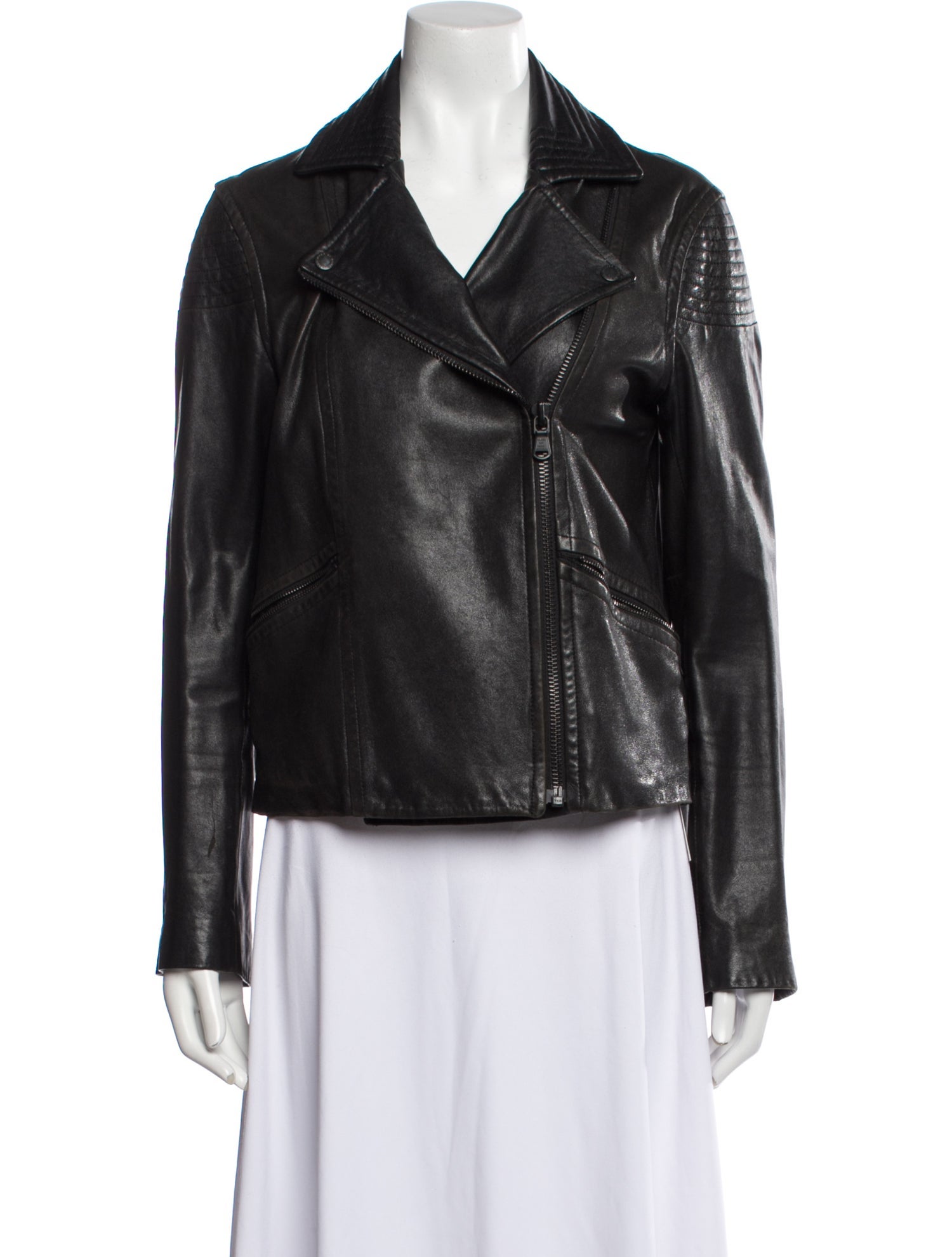 Marc by Marc Jacobs Lamb Leather Biker Jacket