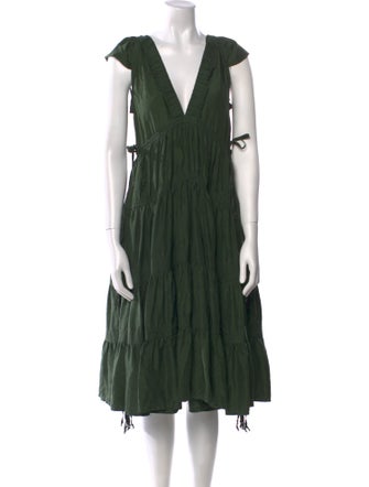Marc by Marc Jacobs Silk Midi Length Dress