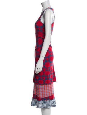 Marc by Marc Jacobs Printed Midi Length Dress