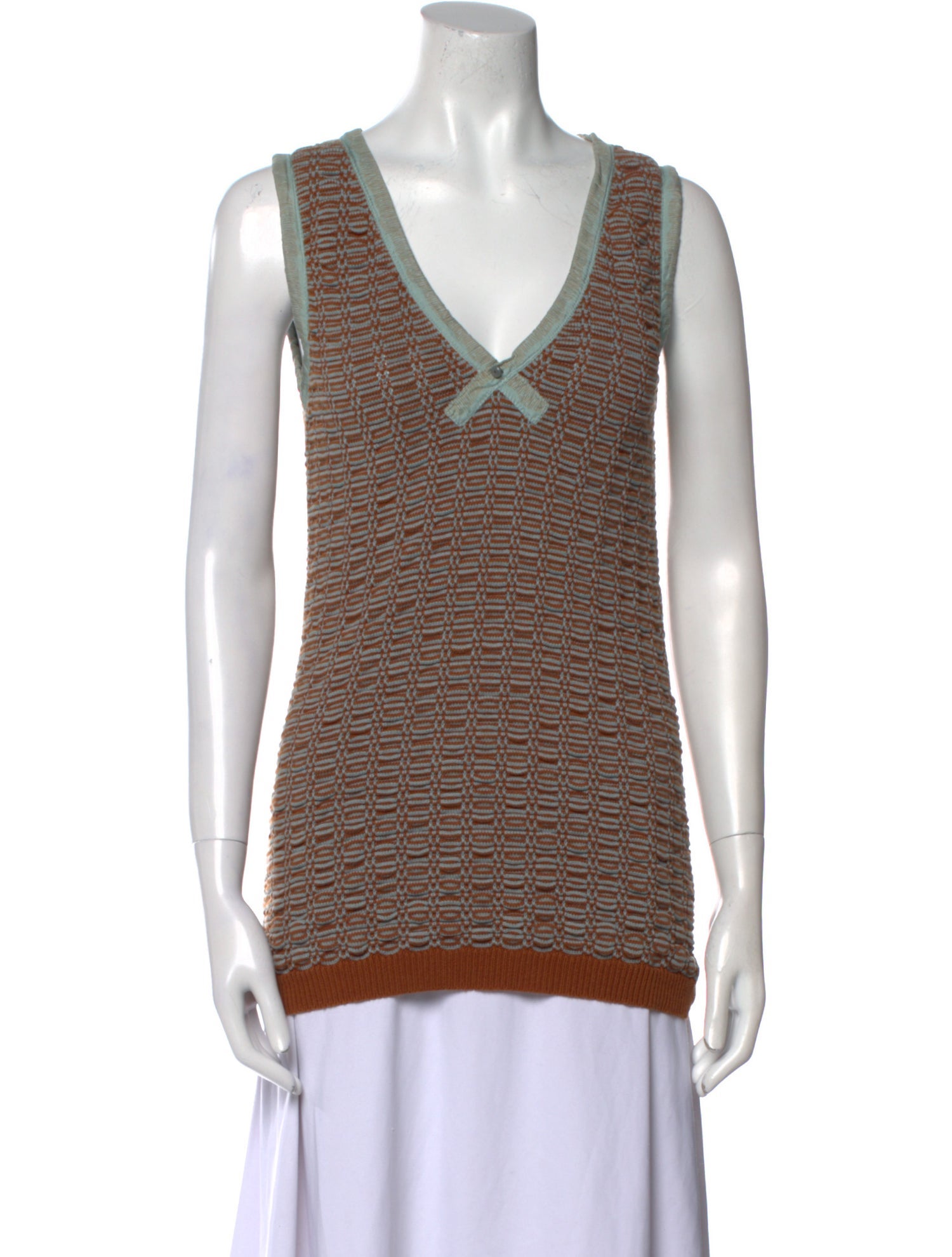 Marc by Marc Jacobs Striped V-Neck Sweater