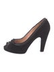 Marc by Marc Jacobs Suede Bow Accents Pumps