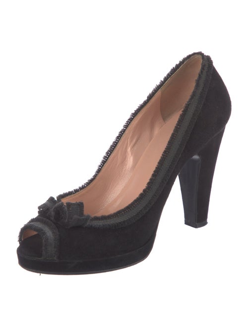 Marc by Marc Jacobs Suede Bow Accents Pumps