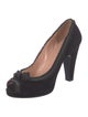 Marc by Marc Jacobs Suede Bow Accents Pumps