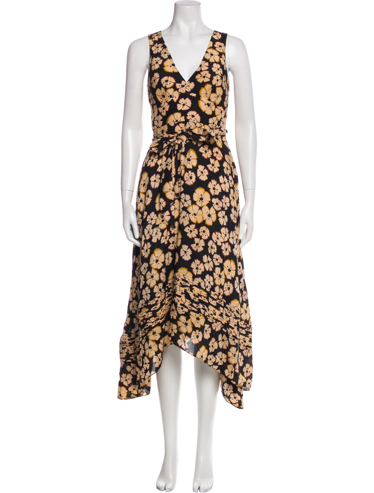Marc by Marc Jacobs Floral Print Midi Length Dress
