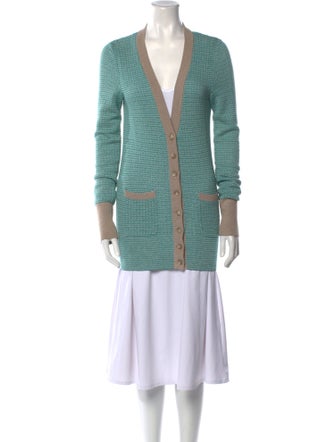 Marc by Marc Jacobs Striped V-Neck Sweater