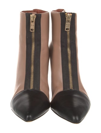 Marc by Marc Jacobs Leather Colorblock Pattern Boots