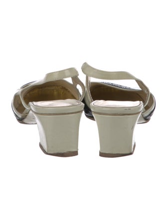 Marc by Marc Jacobs Leather Colorblock Pattern Slingback Pumps