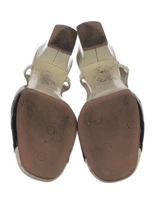 Marc by Marc Jacobs Leather Colorblock Pattern Slingback Pumps