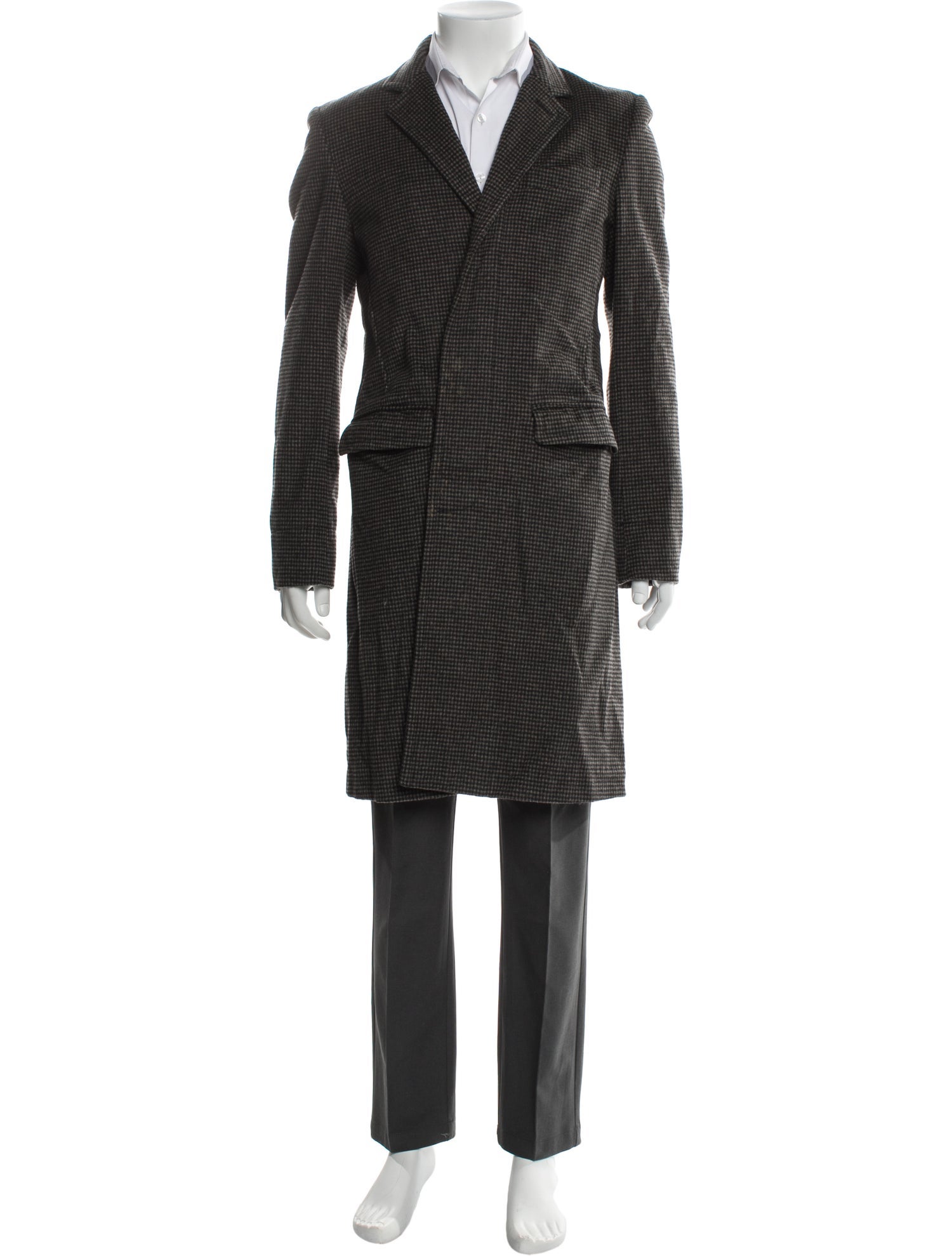 Marc by Marc Jacobs Houndstooth Print Overcoat