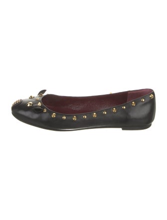 Marc by Marc Jacobs Leather Studded Accents Ballet Flats