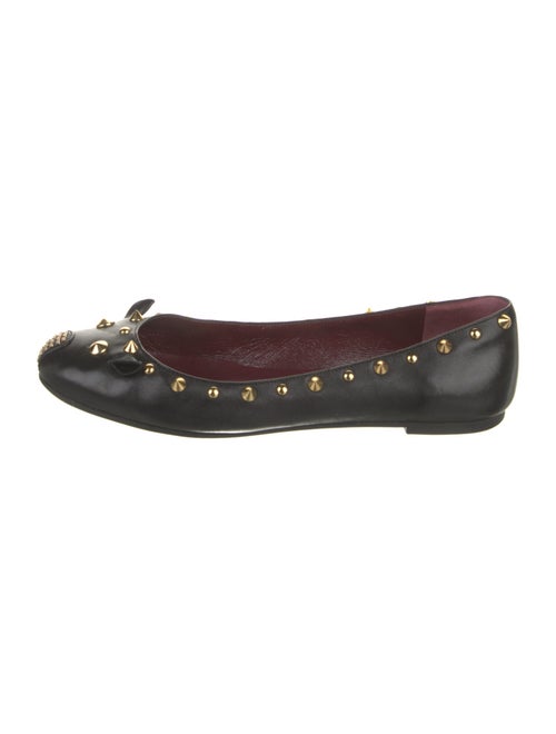 Marc by Marc Jacobs Leather Studded Accents Ballet Flats