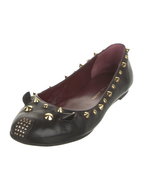 Marc by Marc Jacobs Leather Studded Accents Ballet Flats