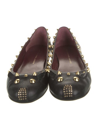 Marc by Marc Jacobs Leather Studded Accents Ballet Flats